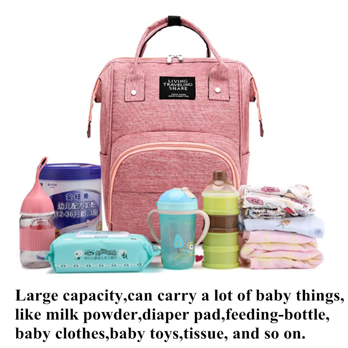 Large Capacity Baby Nappy Changing Diaper Mummy Bag Maternity Backpack Bags Hot Mum Bag Stroller Baby Care Waterproof Backpack