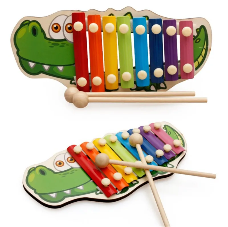Детские музыкальные игрушки Радуга Деревянный инструмент ксилофон для детей раннее развитие мудрости Развивающие игрушки для детей Подарки