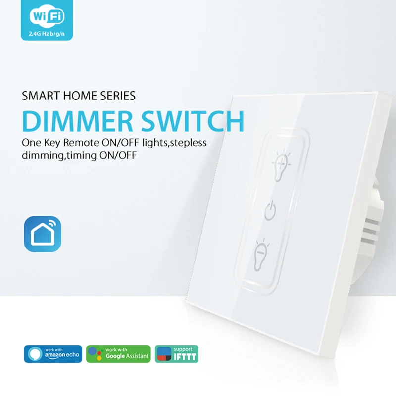 

2019 New Wifi Dimmer Switch Smart Touching Light Switch Bulb Dimmer Compatible for Amazon Alexa L9 #2