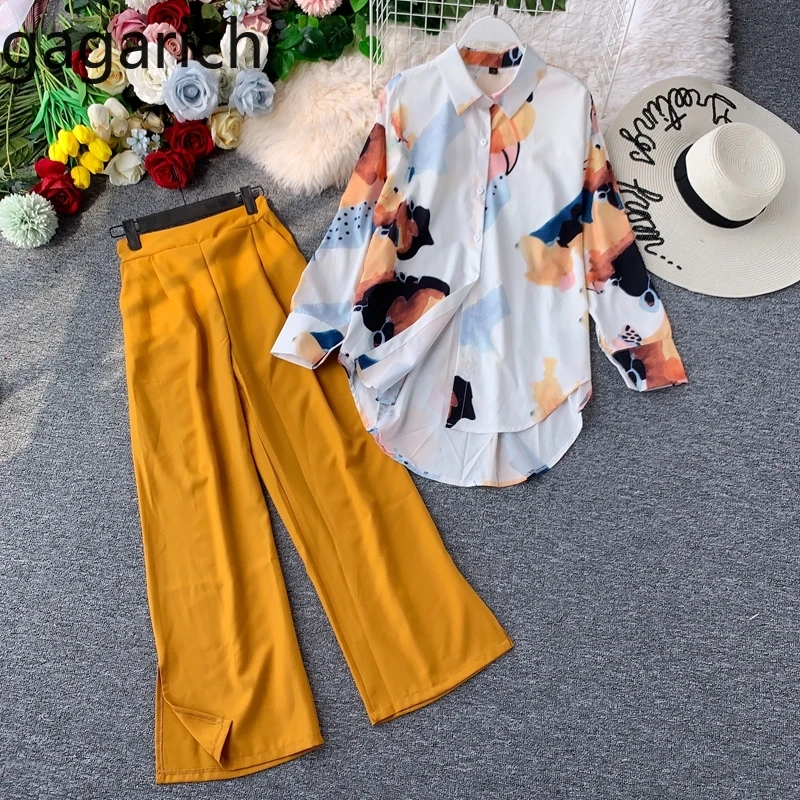 Gagarich Женский повседневный комплект из двух предметов весенний шикарный принт