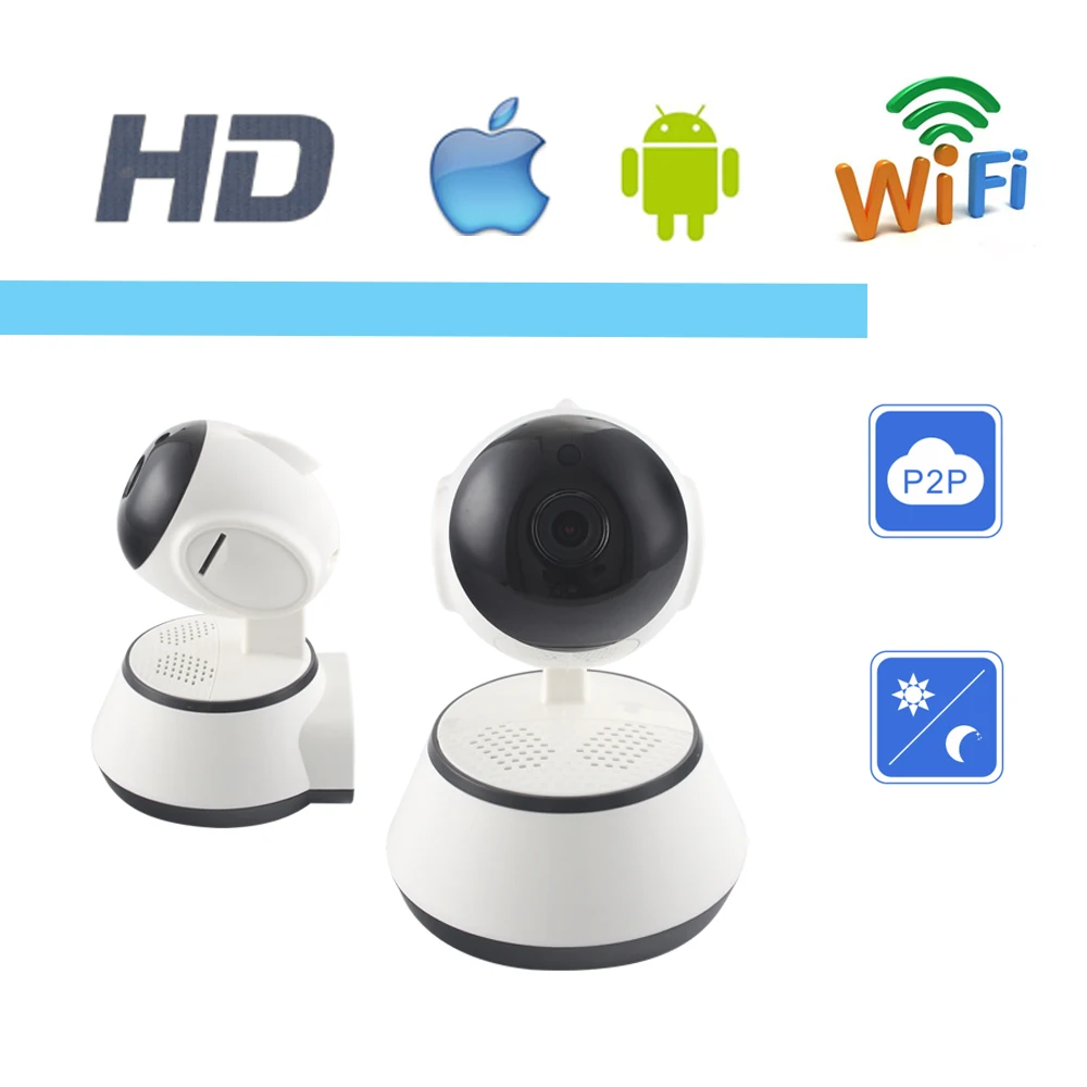 OUERTECH широкоугольная WIFI двухсторонняя аудиосистема наблюдения 720P домашняя умная