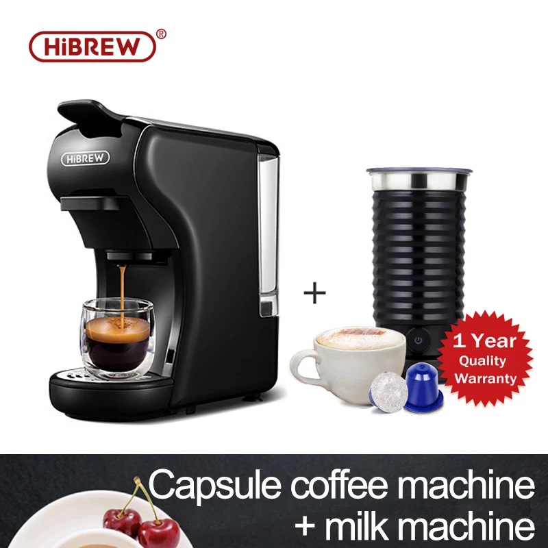 

HiBREW Capsule Coffee Machine Full Automatic With Hot & Cold Milk Foaming Machine