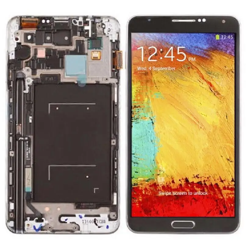 AMOLED для Samsung Galaxy Note 3 N9005 Note3 ЖК-дисплей рамка сенсорный экран дигитайзер в сборе |