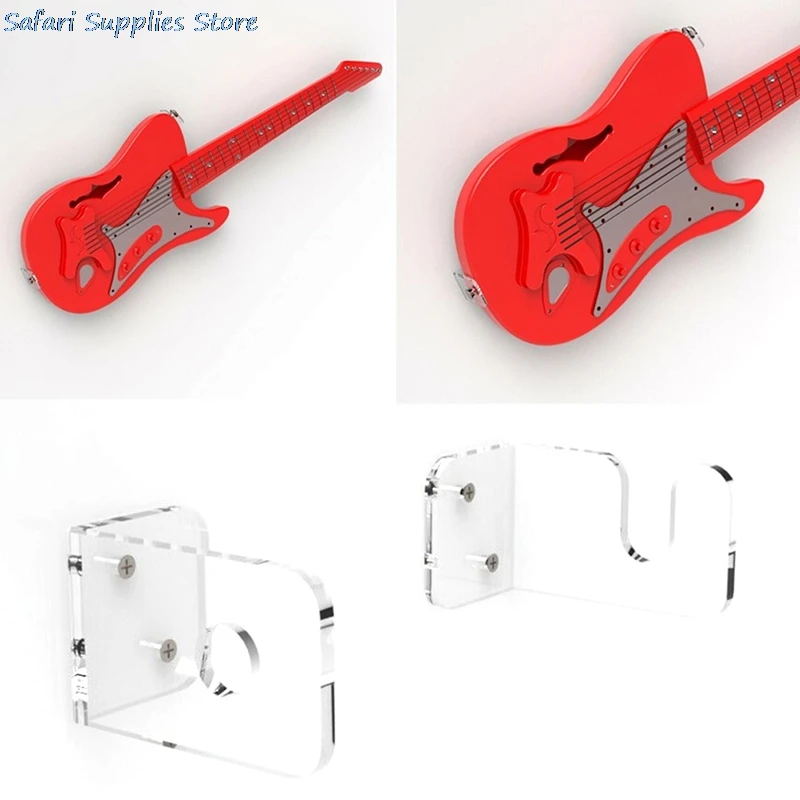 Guitar Wall Bracket Acrylic Guitar Hanger Perspex Guitar Display Stand