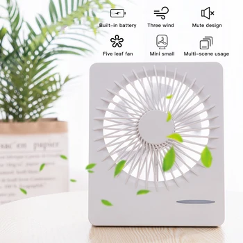 

Air Circulation Desktop Fan Rechargeable Electric Fan Natural Wind USB Personal Office Table Fan Office Outdoor Travel Table Fan