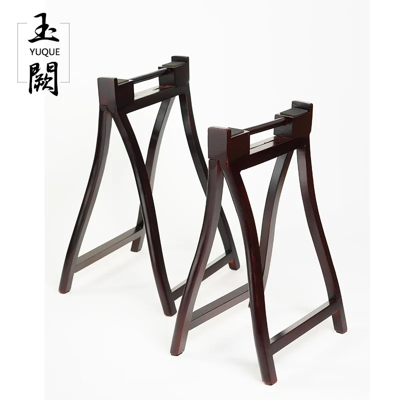 

Jade Que Frame Zither Convenient A- Frame Solid Wood Vertical Type Propeller Strut Guzheng Foot Stool Lightweight Portable