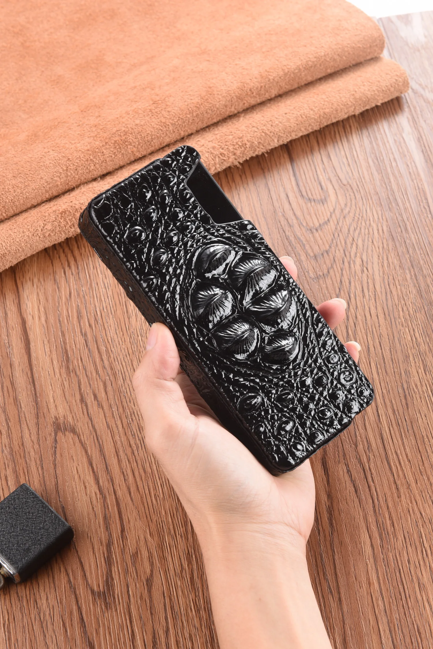 Brushed Black Stainless Steel Mirror Viscose