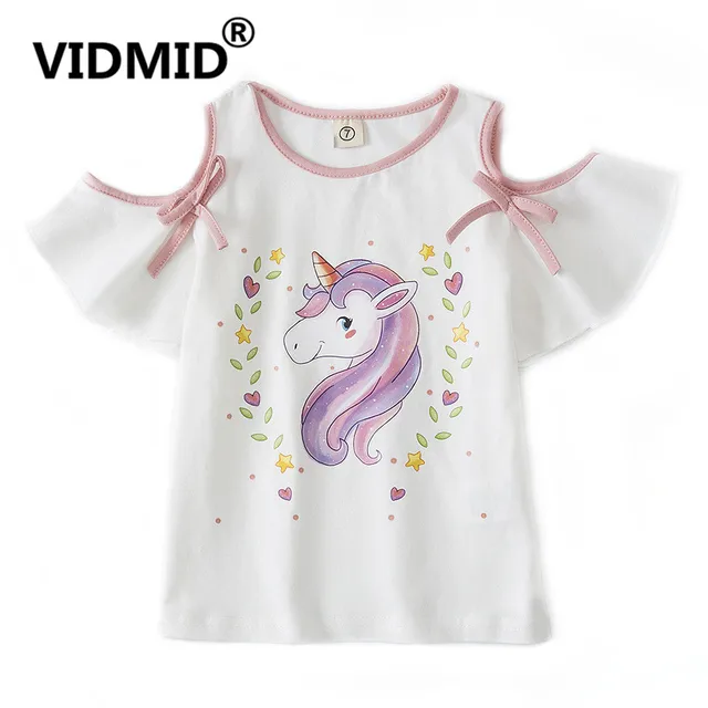 VIDMID children t-shirts baby girls cotton t-shirts tees baby & kids summer children clothes kids cartoon short sleeve 4132 03 1
