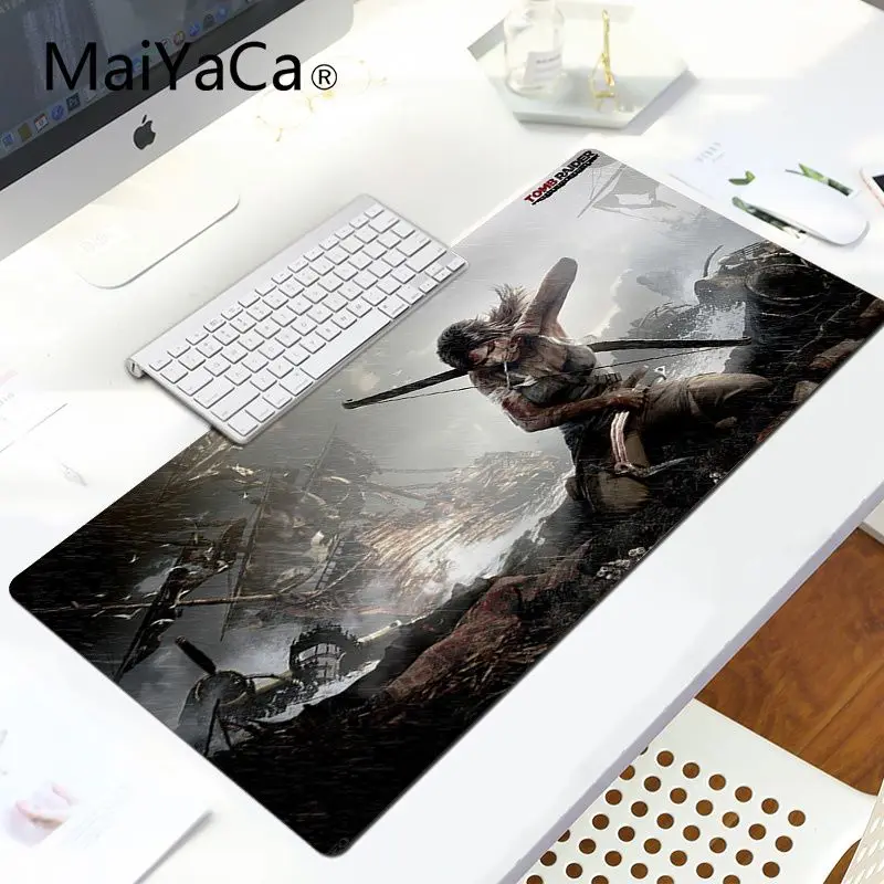 MaiYaCa простой дизайн Tomb Raider геймерская игра коврик для мыши большой коврик для мыши ПК компьютерный коврик игровой коврик для мыши - Цвет: LockEdge 30x80cm