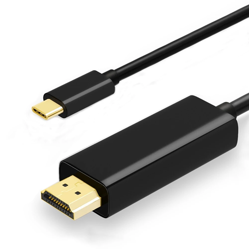 Кабель type c к HDMI USB C USB 3,1 к HDMI Кабель 1,8 M USB 3,1 к HDMI Поддержка 4K* 2K 1,8 метров USB C HDMI кабель для MacBook Pro