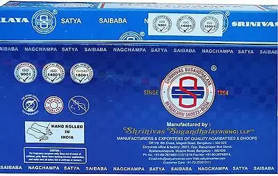 NAG CHAMPA Incense Sticks Box x 12 x15g Packs Agarbathi