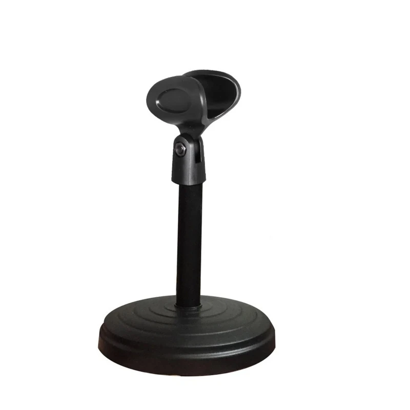 

ABKT-Desktop Wired Microphone Wireless Microphone Disc Bracket Microphone Karaoke Microphone ABS Bracket