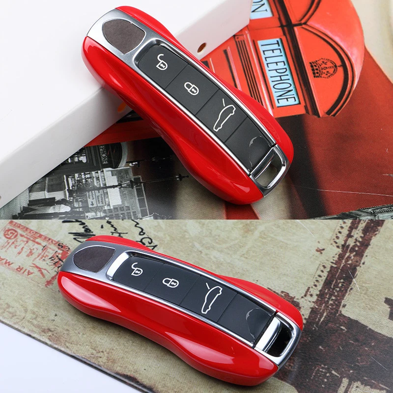 Car Key Shell For Porsche Panamera 17+ Cayenne Remote Fob Key Case Cover ABS