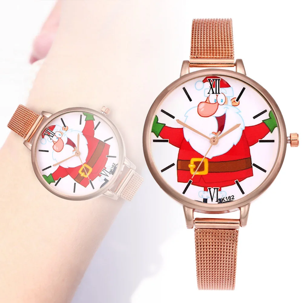 Модные часы унисекс, Relogio Masculino, женские и мужские повседневные часы с рисунком, модные часы, милые подарки на Рождество