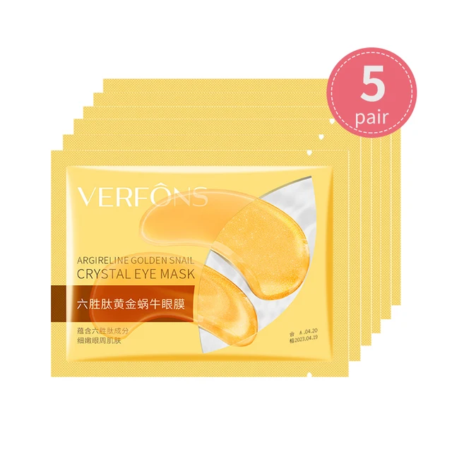 Eye Patches Hyaluronic Acids Microneedle Eye Pads Moisturizing Wrinkles Fine Lines Dark Circles Removal Collagen Eye Mask Patch 5Pair K295 J