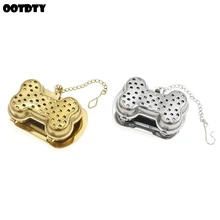 Инфузионное чайное ситечко в форме кости, блокирующий фильтр для специй, многоразовый инструмент для домашнего офиса