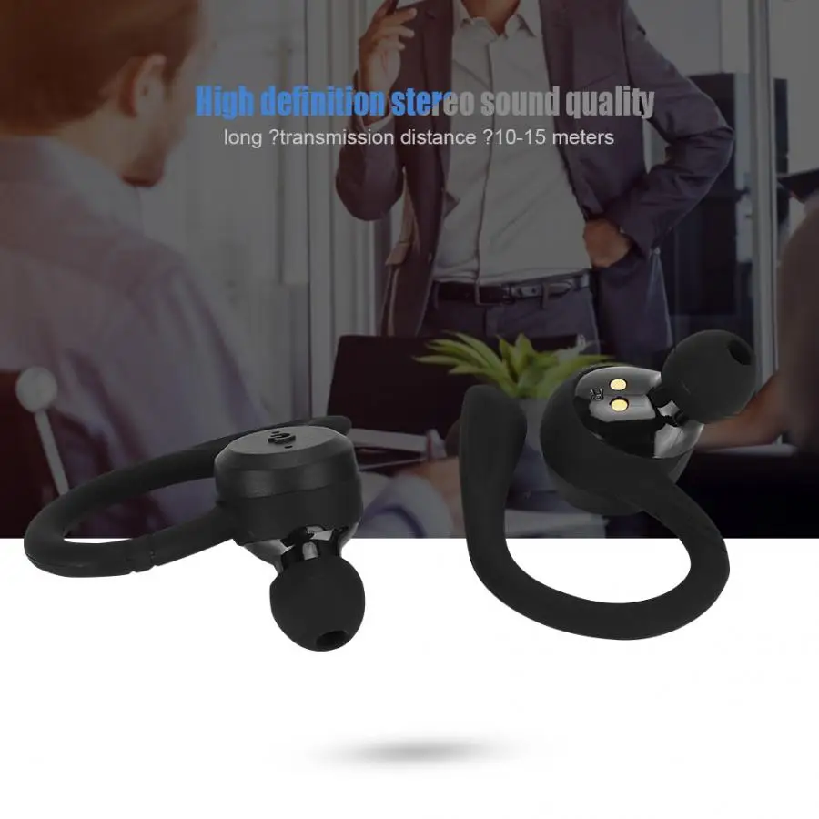 BE1018 TWS 5,0 Bluetooth гарнитура спортивные двойные наушники с зарядным устройством
