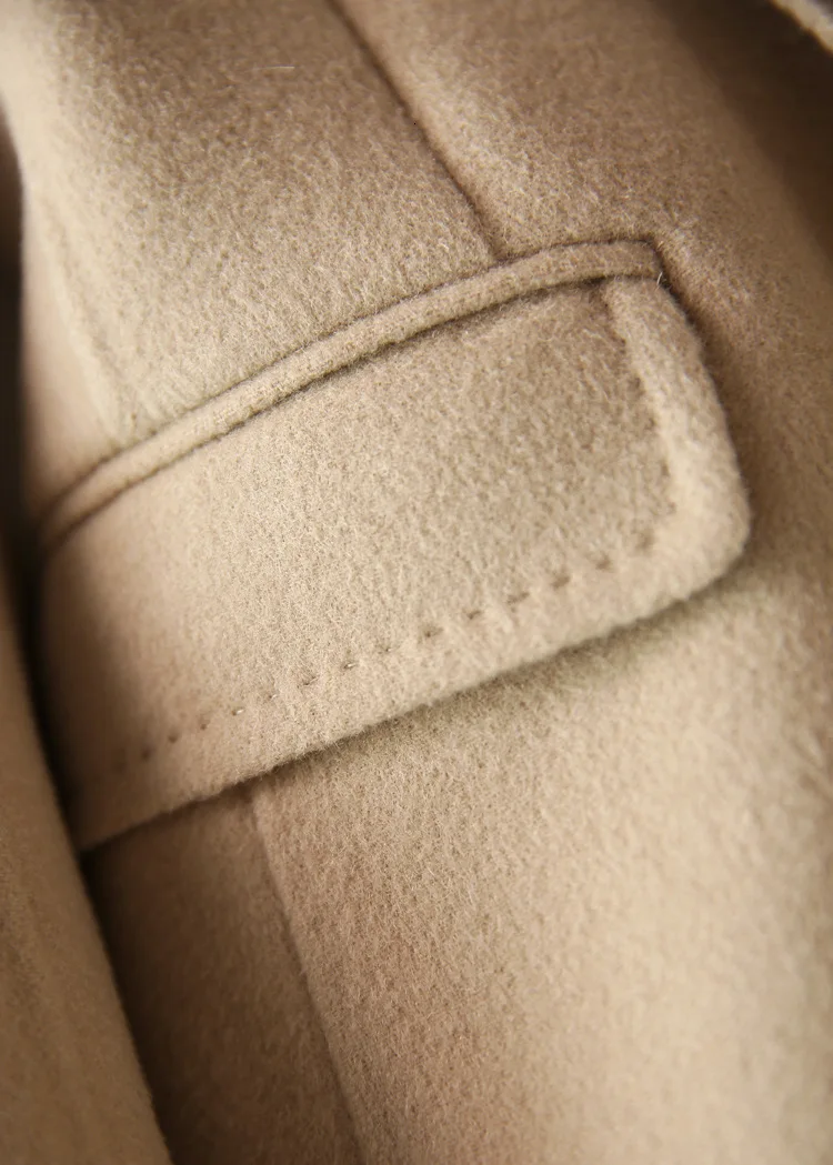 New Wool Coat Women Long Sleeve Turn-down Collar Outwear Jacket Casual Autumn Winter Elegant woolen Overcoat