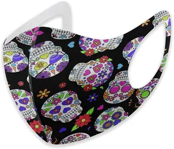 

Dust Mouth Masks for Dust Protection Anti Face Mask Washable Earloop Mask Camouflage Flower Skull Black White Racing Checkered