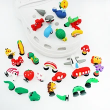 3D Cute Shoe Charms Creative Animals Snake Plane Sweets Plants Lovely Styling Shoe Decorations for Croc Jibb Sneakers Kids Gifts