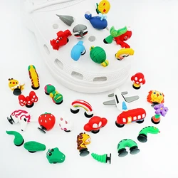 3D Cute Shoe Charms Creative Animals Snake Plane Sweets Plants Lovely Styling Shoe Decorations for Croc Jibb Sneakers Kids Gifts