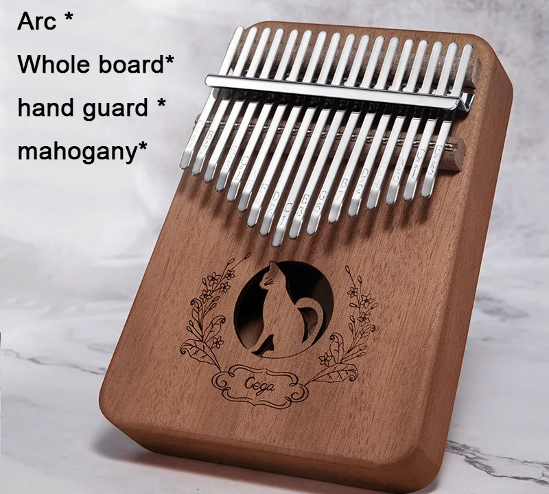 mahogany 17 клавиш Kalimba игрушечное пианино Африканский палисандр весь сенсорная доска для пианино студент начинающих музыкальный инструмент, отличный подарок ребенку - Цвет: mahogany