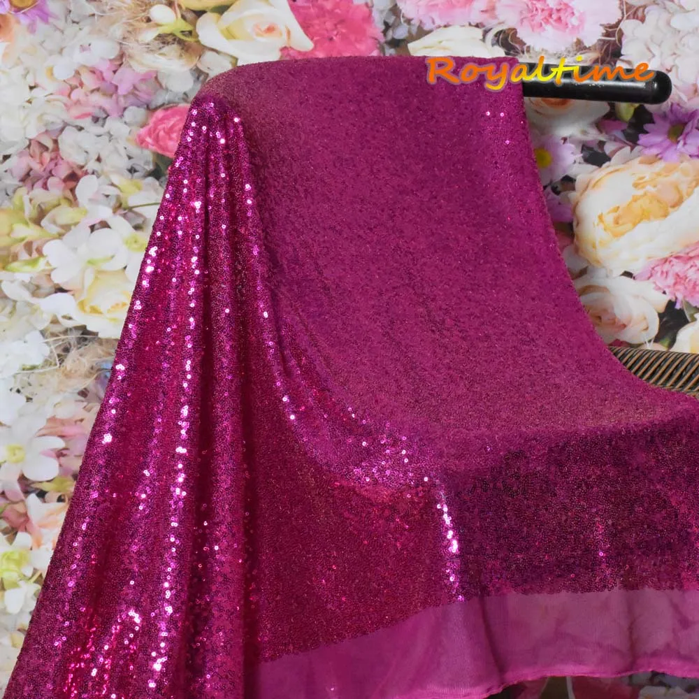 Fuchsia Sequin Fabric 004