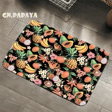 Фрукты Мандала папайя ковер богемный ванная комната коврики туалет ковры кухня тропический Лист Коврик абсорбирующий Дверной Коврик