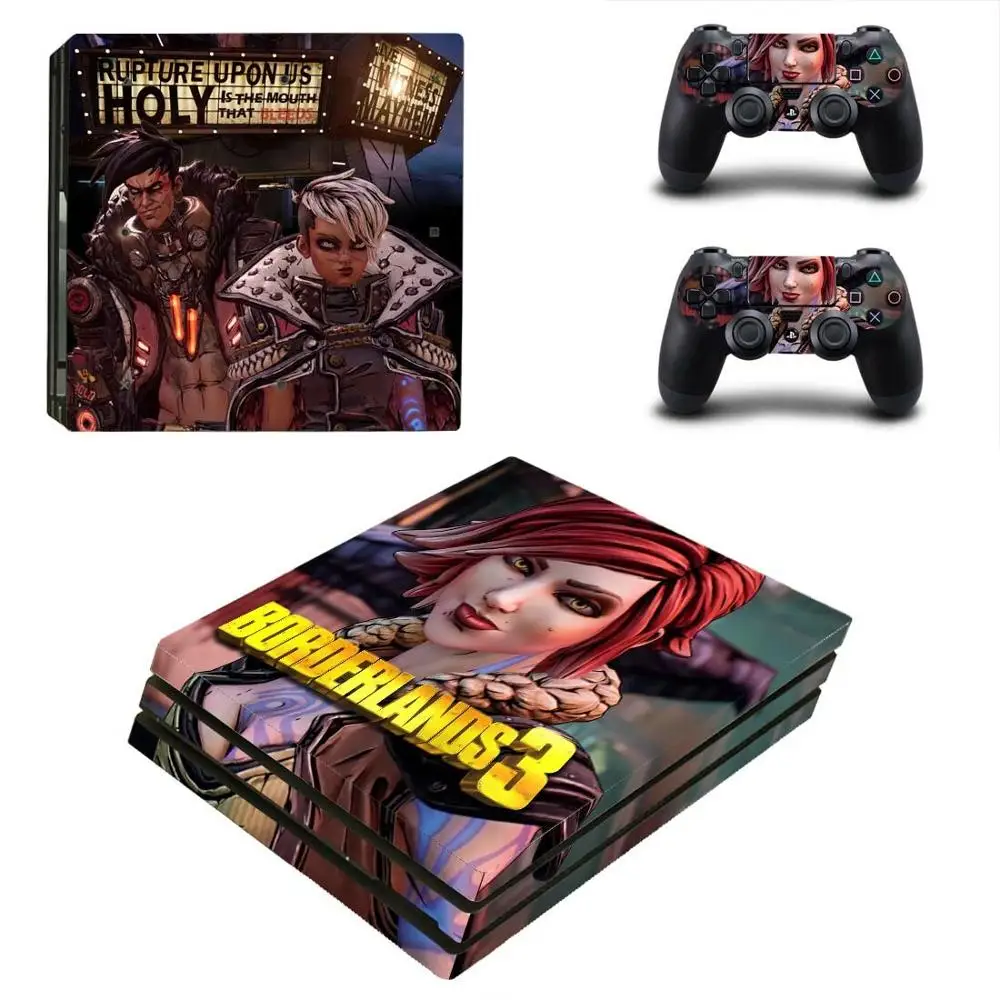 Borderland 3 PS4 Pro наклейка s Play station 4 кожа Наклейка Обложка для playstation 4 PS4 Pro консоль и контроллер Кожа винил - Цвет: YSP4P-3511