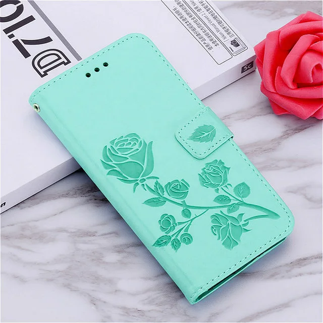 Green 3D цветок кожаный чехол для телефона Xiaomi Redmi Note5 6 7 8 Pro 7 8A K20 Pro Чехол-портмоне с откидной крышкой чехол для Redmi 4A 5A 5 Plus A1 5X6 Pro A2Lite - Цвет: Green