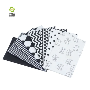 

Shuanshuo 8 Pieces Cotton Fabric Set for Sewing, Gray-blue Multicolor Mixed Square Blended Fabric Cotton Bundle Sewing Patchwork