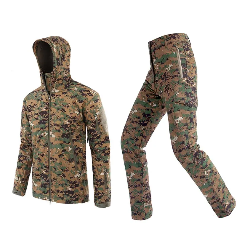 Уличная камуфляжная/охотничья одежда Realtree из мягкой кожи акулы дышащие