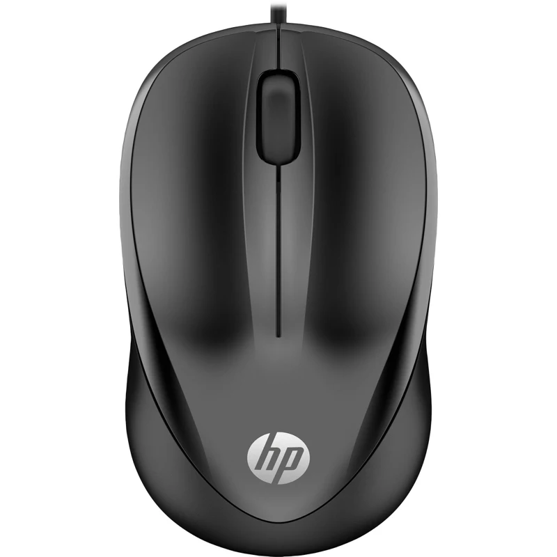 Мышь HP 1000 черный оптическая USB(3but