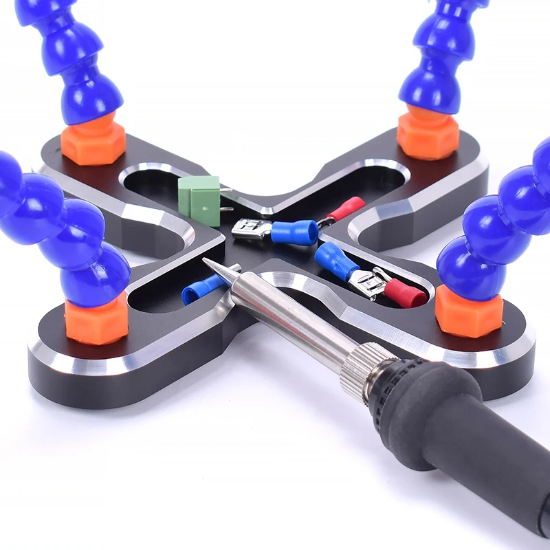 

Soldering Helping Hands Third Hand Soldering Tool Soldering Station With 4 Flexible Arms For Electronics Repair