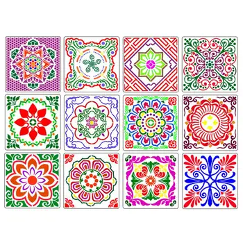 

24pcs Mandala Stencils Template DIY Crafts Supplies Painting Tool Funny Painting Stencils Drawing Stencil For Home Shop
