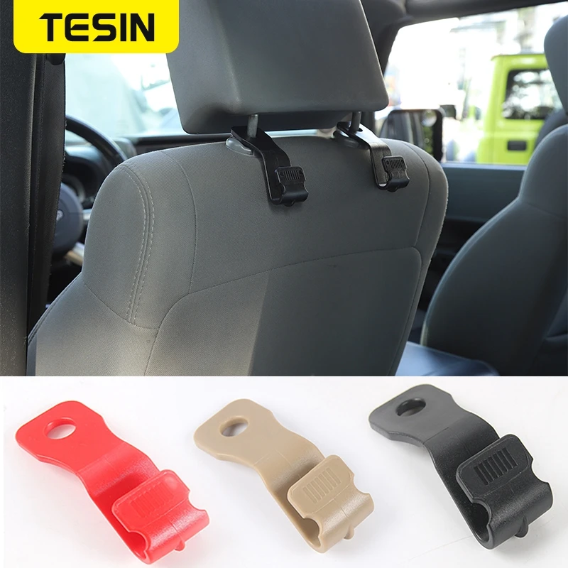

Car Seat Headrest Coat Hooks Backseat For Jeep Wrangler TJ JK JL JT Compass Renegade Multifunction ABS Car Interior Accessories