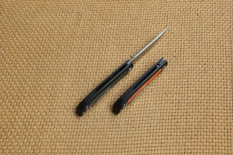 Складной нож DICORIA шариковый подшипник лезвие 14C28N рукоятка G10 карманные ножи для