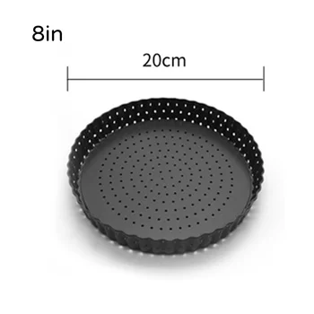 

Carbon Steel Heat Resistant Non-stick DIY Microwave Pizza Baking Pan Mesh Tray Plate Bakeware Home Kitchen Restaurant Tool