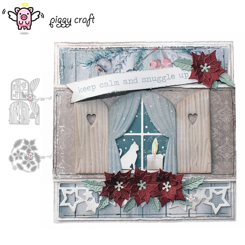 Свинья для рукоделия резки металла высечки форма цветок лист окно занавеска