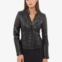 VAINAS, европейский бренд, Женская куртка из натуральной кожи, Женская куртка из натуральной овечьей кожи, мотоциклетная куртка, байкерские куртки Julie