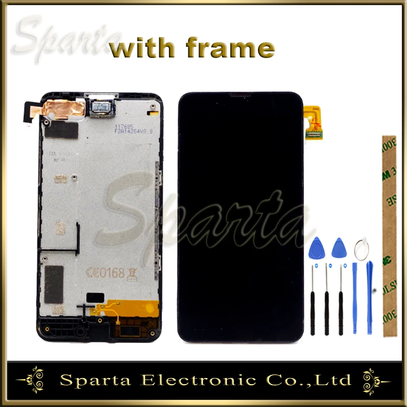 

For Nokia Lumia 630 635 RM-977 RM-978 LCD Display Screen With Touch Screen Sensor Complete Assembly With Frame