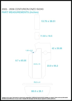 

2005 – 2006 Centurion Enzo SV240 Swim Step & Cockpit Pad Boat EVA Teak Decking 1/4" 6mm