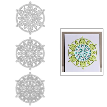 

2020 New Circle Background Layering Metal Cutting Dies For DIY Round Embossing Cut Layered Card Paper and Scrapbooking NO Stamps