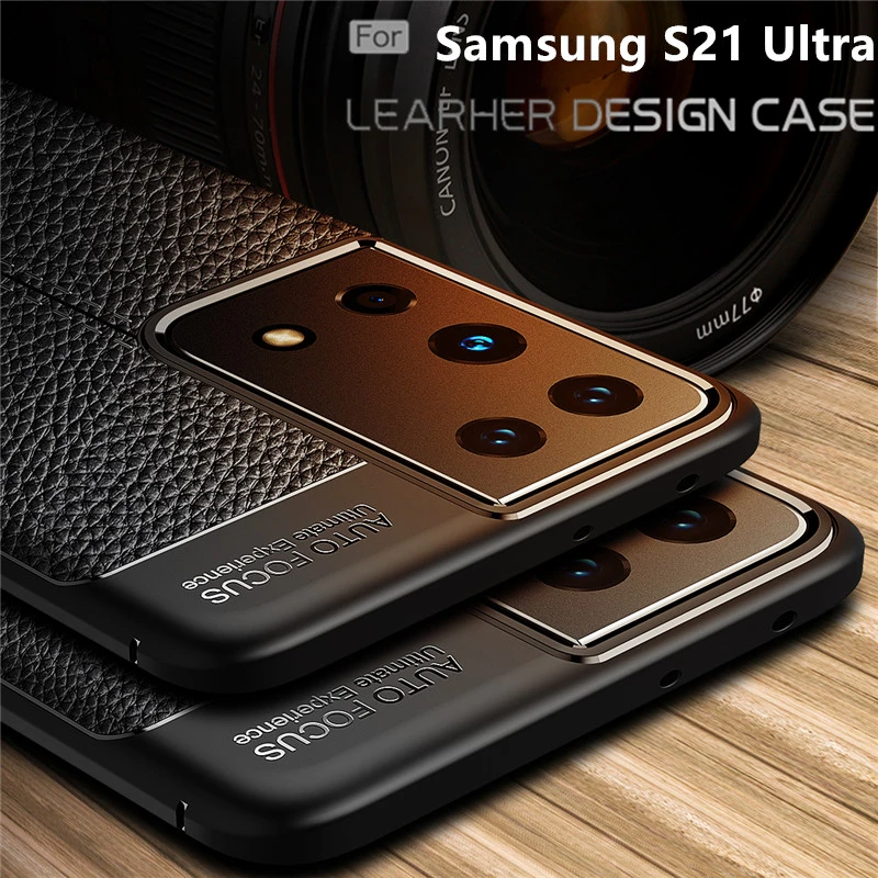 classic galaxy s22 ultra case For Cover Samsung Galaxy S21 Ultra Case For Samsung S21 Ultra Shockproof Bumper TPU Leather For Fundas Samsung S21 Ultra Cover galaxy s22 ultra flip case