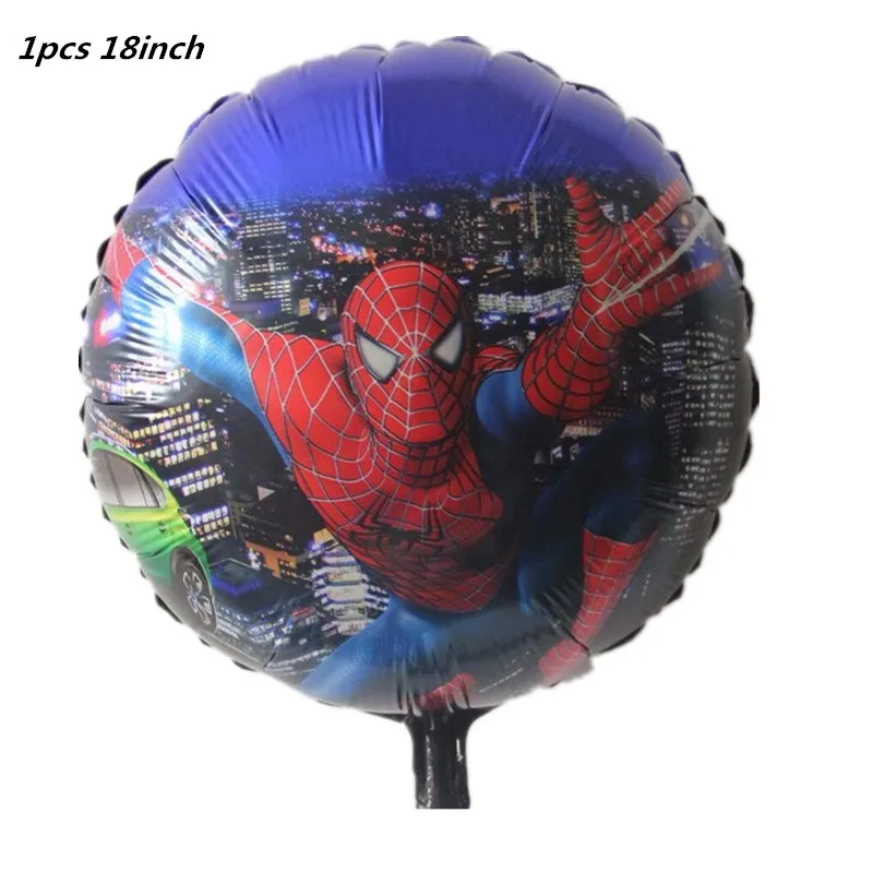 1pcs 18inch round 10 шт. 12 дюймов супер герой фольгированные шары Капитан Америка надувной шар "щит" День рождения Свадебная вечеринка украшения классический герой тема - Цвет: 1pcs 18inch round