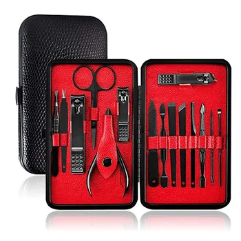 

Professional Manicure Pedicure Set 15pcs Nail Clipper Set Scissors Tweezer Knife Cutter Nail Art Pedicure Manicure Tools #0611