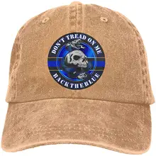Не протекать на мне сзади голубая линия Gadsden флаг поддержка полиции мужчин бейсбольная кепка папа шляпа