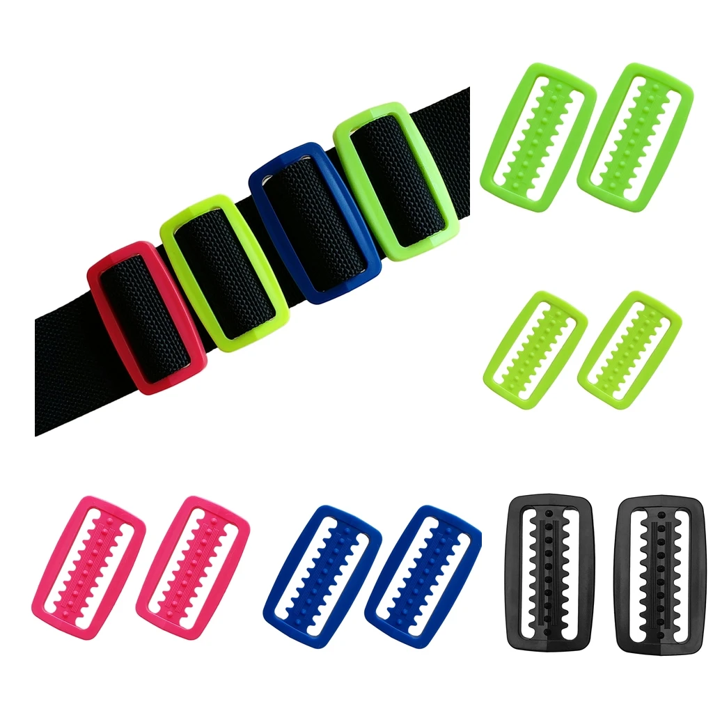 2 Pieces Premium Plastic Scuba Diving Weight Belt Keeper Slider Universal for 2 inch/ 5cm Webbing