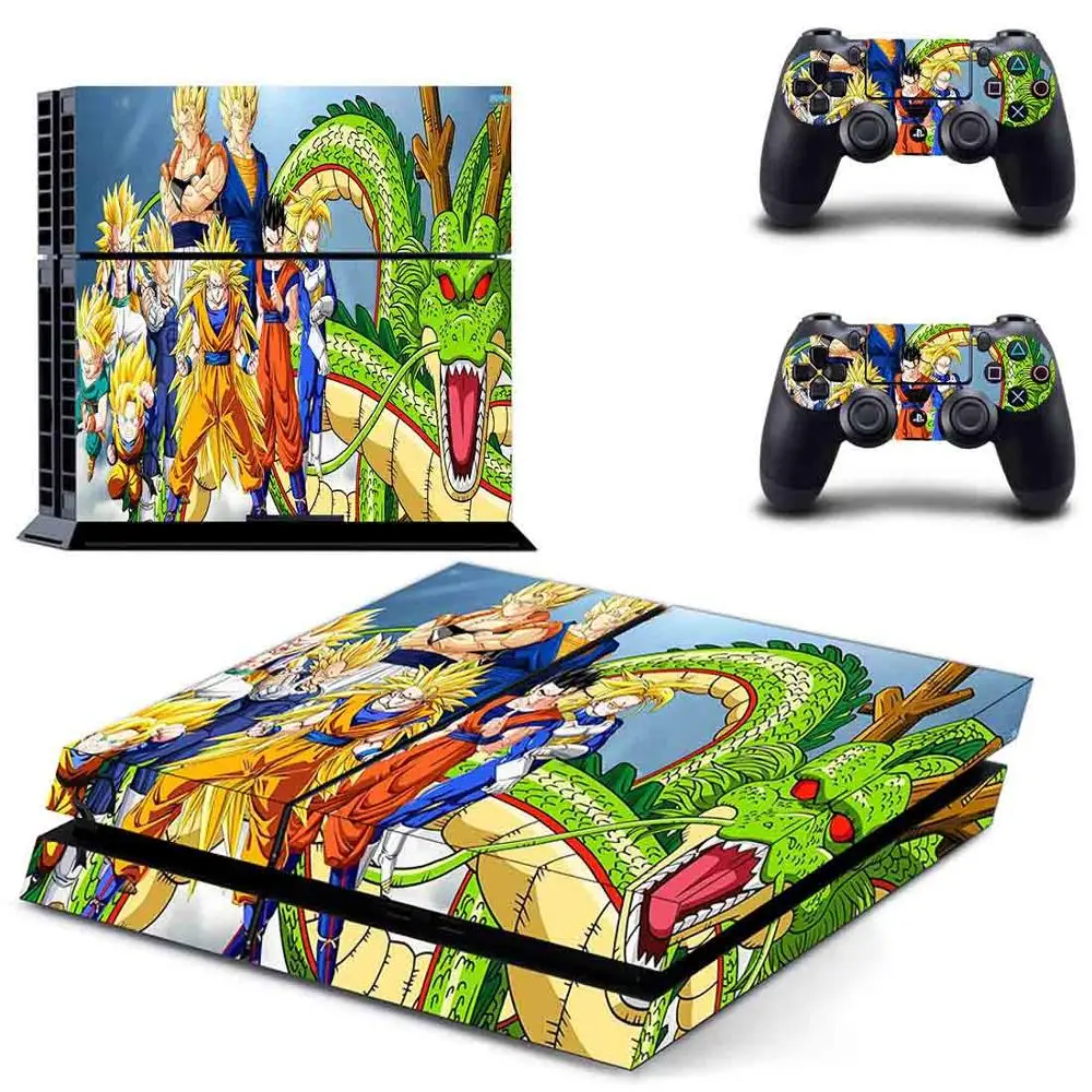 DPTM1219 Dragon Ball Супер игровая станция 4 стикер s PS 4 Наклейка для PS4 Pegatinas Adesivo для консоли playstation 4 и 2 контроллера - Цвет: DPTM1219