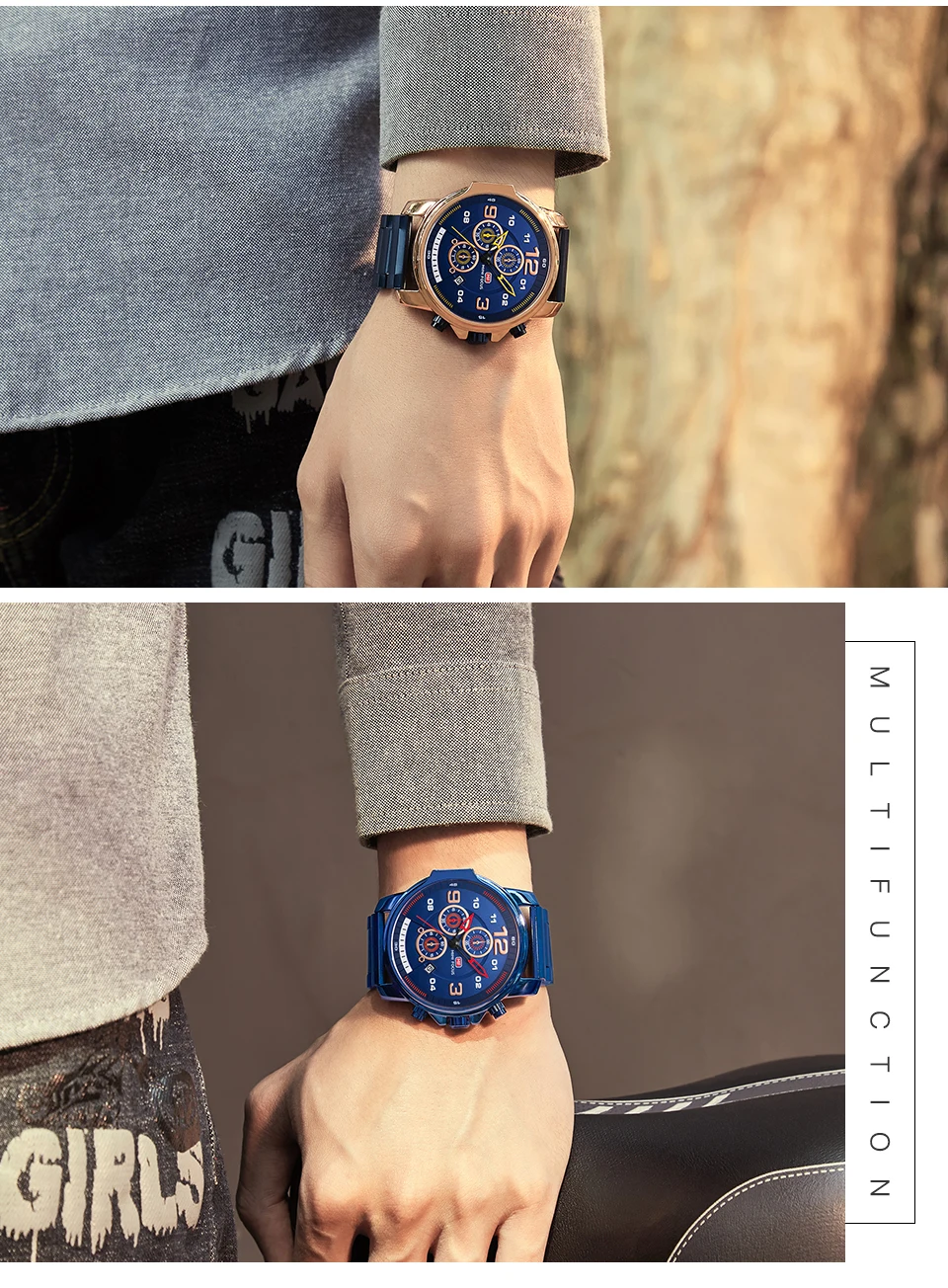 Relógio de quartzo MINI FOCUS para homens à prova d'água_voghion.com